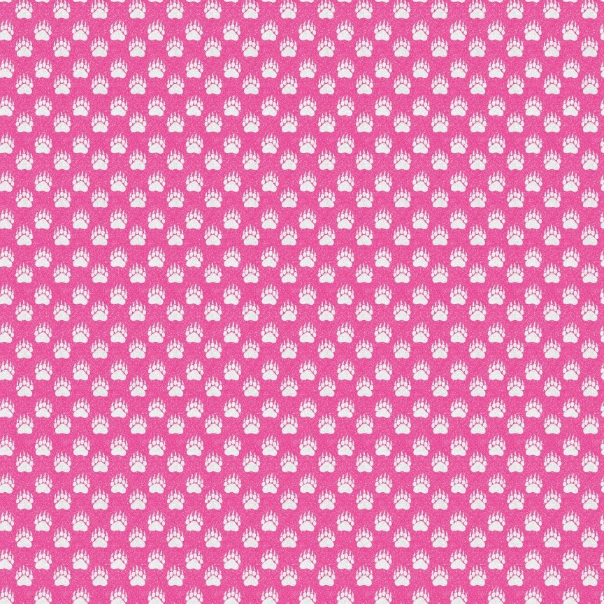 Glitz Glam Outdoor Paw Prints Pattern Acrylic Sheet - CMB Pattern Acrylic